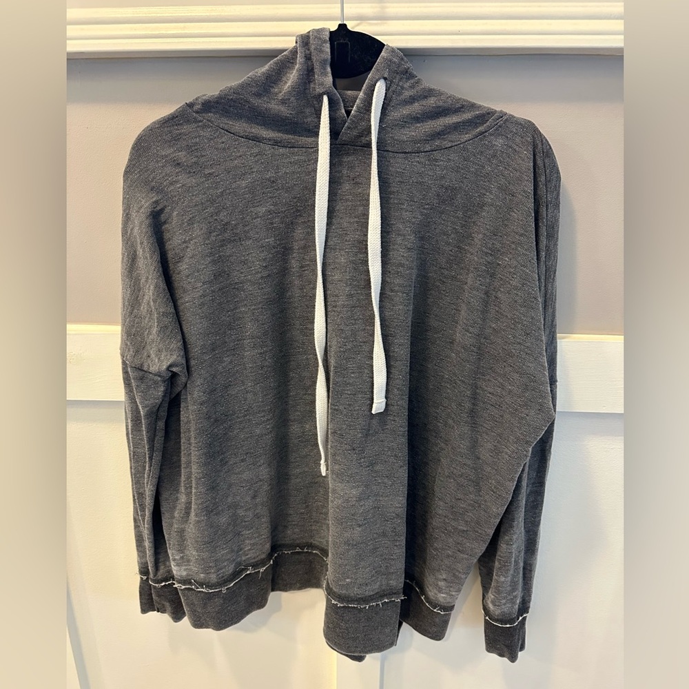 Express one eleven Charcoal Knit Hoodie XS